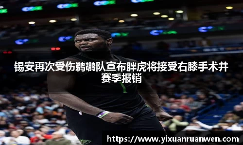 锡安再次受伤鹈鹕队宣布胖虎将接受右膝手术并赛季报销